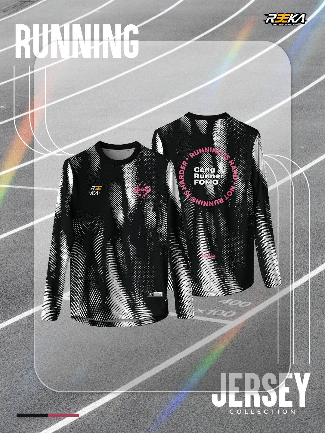Running Curve Woman Cutting Long Sleeve