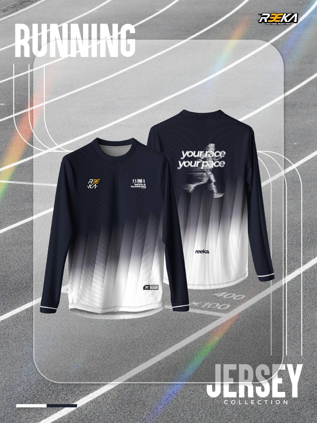 Running Curve Woman Cutting Long Sleeve