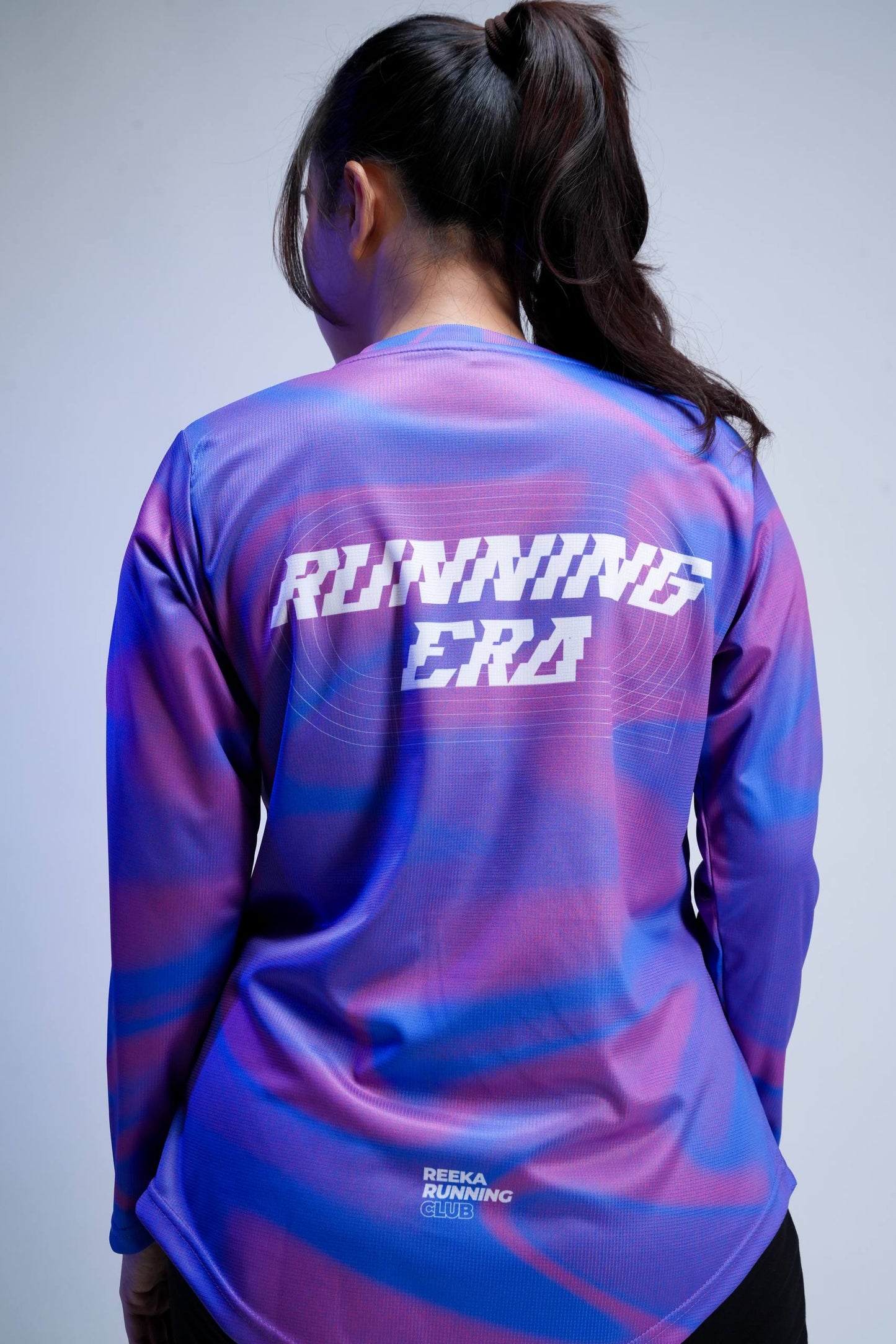 Running Curve Woman Cutting Long Sleeve